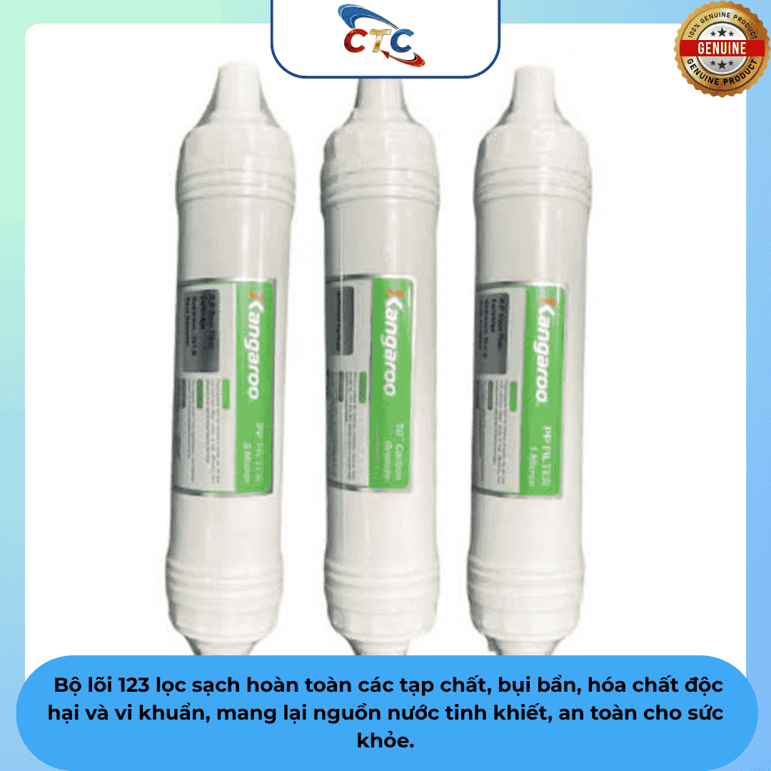 Bộ 3 Lõi Lọc Thô Đúc Kangaroo