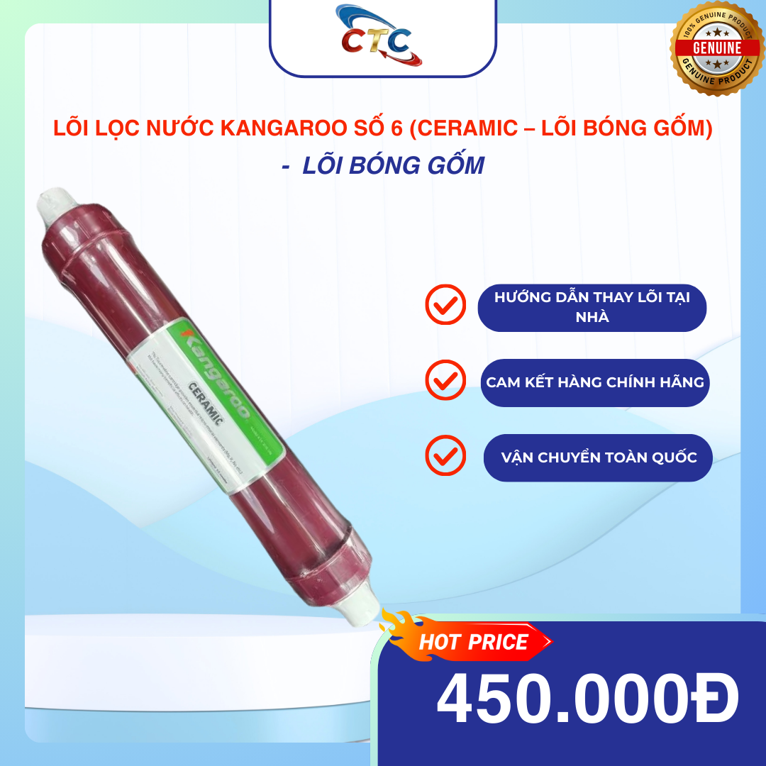 Lõi Lọc Số 6 Kangaroo Ceramic – Lõi Bóng Gốm